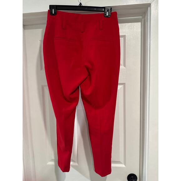 New York & Company 7Th Avenue Design Studio Red Pants Women's Size 8 - Picture 2 of 8